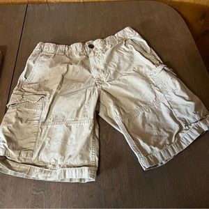 Polo Ralph Lauren utility canvas cargo shorts cotton tan size 32